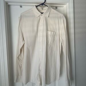 Banana Republic Men's Off-White Button Down Shirt